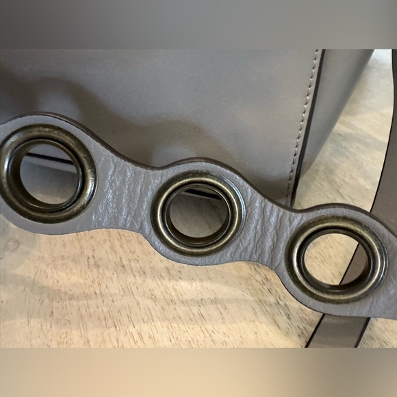 Rebecca Minkoff Gray taupe leather ring, satchel shoulder Crossbody bag - Picture 11 of 14